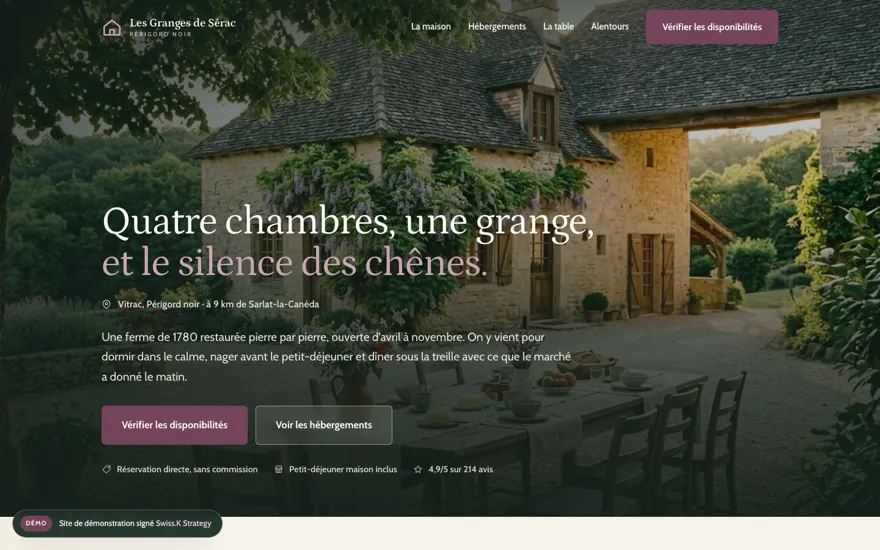 Démo Les Granges de Sérac